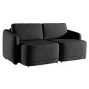 Ver imagem 4 de Sofá Cama Modulado Retrátil e Reclinável Decorativo Varsóvia 176cm Veludo Cinza Chumbo G33 - Gran Be