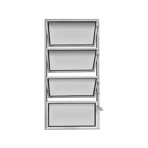 Vitro Basculante Branco 80x80 Linha Turquesa Vidro Mini Boreal