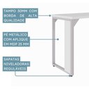 Ver imagem 7 de Escrivaninha em L 150x150cm com Gaveteiro e Pé Metálico Cinza Yescasa
