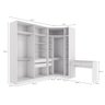 Conjunto Closet Kappesberg Adapt Branco 4 Peças 263cm X 235cm - 3