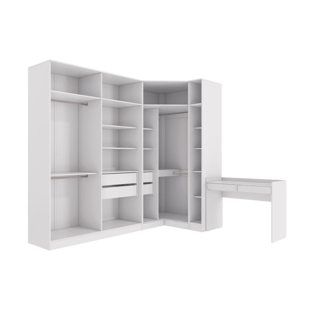 Conjunto Closet Kappesberg Adapt Branco 4 Peças 263cm X 235cm - 2