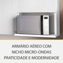 Ver imagem 3 de Cozinha Modular Rainha com 4 Peças 4 Portas 5 Gavetas Ripado em Mdf 190cm de Largura Nesher