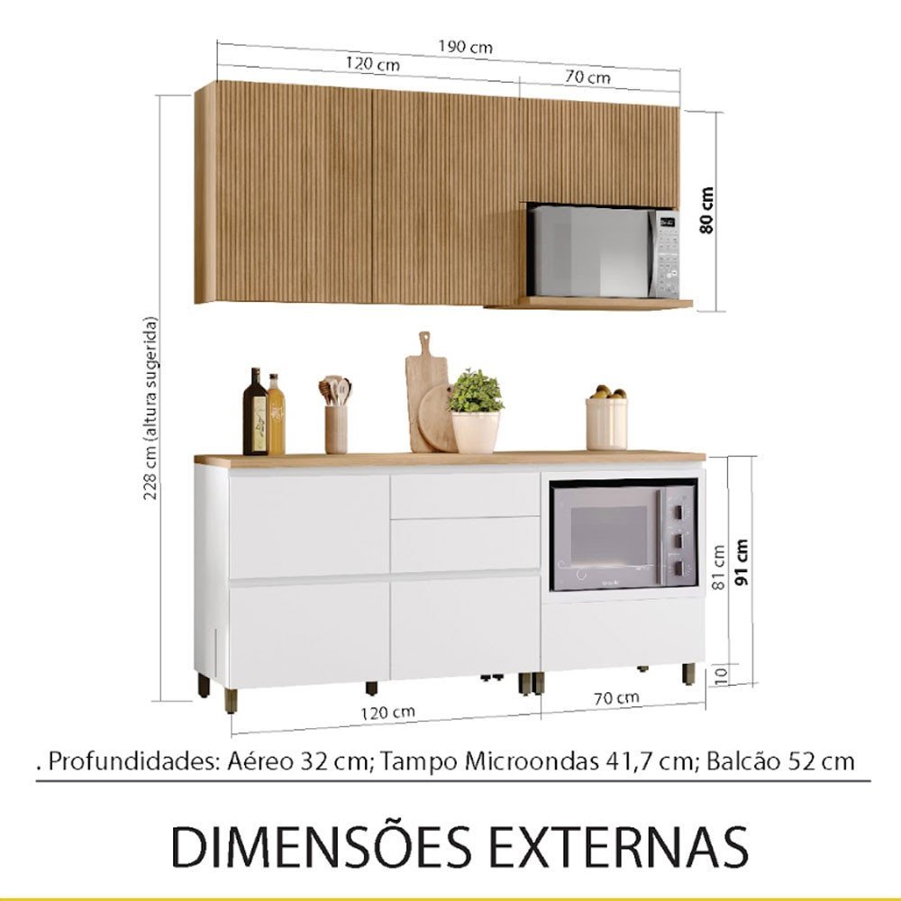 Jogo de Cozinha Completo 2,80 Marquesa Nature Verde - Nesher