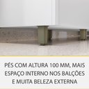 Ver imagem 5 de Cozinha Modular Rainha com 4 Peças 4 Portas 5 Gavetas Ripado em Mdf 190cm de Largura Nesher