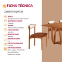 Ver imagem 6 de Sala de Jantar Mesa Flora 180cm Tampo Laminado Brril e 6 Cadeiras Noronha Premium