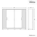 Ver imagem 5 de Guarda Roupa Casal Jacarandá 4 Portas Flex Cinamomo/off White com 4 Espelhos - Móveis Albatroz