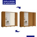 Ver imagem 4 de Guarda Roupa Casal Jacarandá 4 Portas Flex Cinamomo/off White com 4 Espelhos - Móveis Albatroz