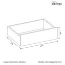 Ver imagem 6 de Guarda Roupa Casal Jacarandá 4 Portas Flex Cinamomo/off White com 4 Espelhos - Móveis Albatroz