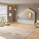 Ver imagem 1 de Moldura para Quarto Infantil Led e Janelinha em Madeira Maciça New Garden Casatema MadeiraOriginals