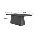 Ver imagem 6 de Conjunto: Mesa Sala Jantar Luna Tampo Madeirado c/ Vidro Reto 180x90 e 6 Cadeiras Amsterdã Imbuia/