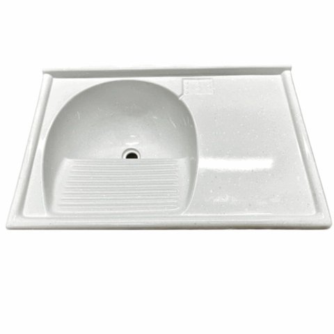 Tanque de Bancada Sintético Granito Gelo 80x52cm - 501909 - a.J.Rorato