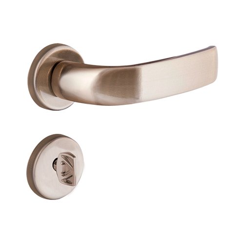 Fechadura Home Bronze Latonado Banheiro 4153 - Aliança - 066246