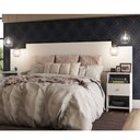 Ver imagem 4 de Cabeceira Extensível Cama Solteiro, Casal e Queen com Mesa de Cabeceira Maceió Poliman Móveis