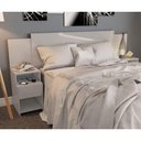 Ver imagem 5 de Cabeceira Extensível Cama Solteiro, Casal e Queen com Mesa de Cabeceira Maceió Poliman Móveis