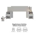 Ver imagem 3 de Cabeceira Extensível Cama Solteiro, Casal e Queen com Mesa de Cabeceira Maceió Poliman Móveis