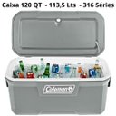 Ver imagem 7 de Caixa Térmica Cooler 120 Qt 113,6 L Cinza Silver Ash Cinza Coleman