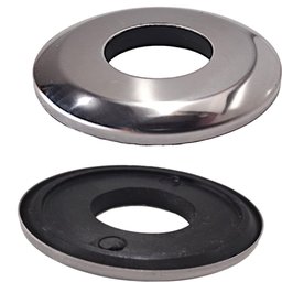 Adaptador Saída Dupla 1/2 Mesa ou Parede Completo Cromado - 5