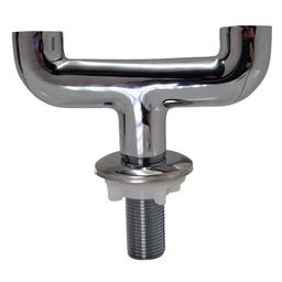 Adaptador Saída Dupla 1/2 Mesa ou Parede Completo Cromado - 3