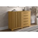 Ver imagem 1 de Cômoda de Quarto Bella C/ 2 Portas e 5 Gavetas Cinamomo - Acp