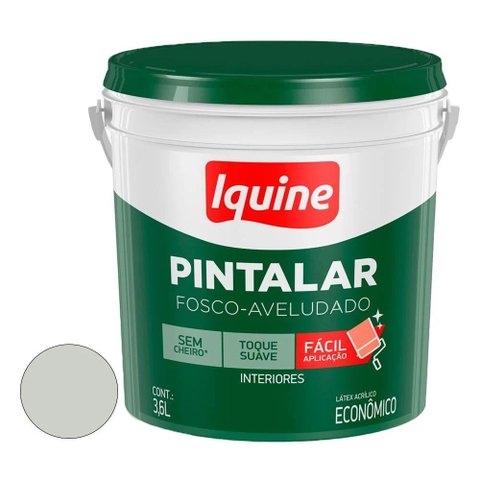 Tinta Pintalar Acrílica Fosca Branco Gelo 3,6L Iquine