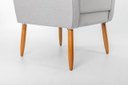 Ver imagem 5 de Poltrona de Amamentação C/ Puff Pés Palito Linho Cinza - Lahome Decor (disponibilidade: Disponível e