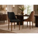 Ver imagem 2 de Conjunto de Jantar Catânia 4 Lugares Tampo em MDF com Cadeiras Estofadas 120cm