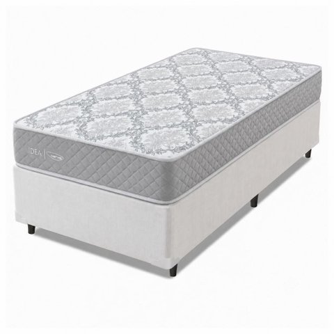 Cama Box Solteiro Double Face 100% D33 Edén 88x188x55cm Herval até - Suporta até 100kg