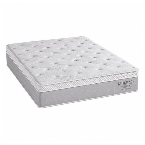 Colchão Casal Sr Life Resilience Molas Ensacadas Espuma D33 138x188x33cm Cinza