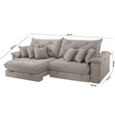 Ver imagem 5 de Sofá Ágata Veludo Dois Módulos de 90 Cm B25 Meu Sofá Online B026 Veludo Prata
