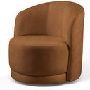 Ver imagem 2 de Poltrona para Sala de Estar Madeira Maciça Base Giratória Alice