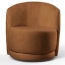 Ver imagem 4 de Poltrona para Sala de Estar Madeira Maciça Base Giratória Alice