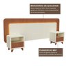 Cabeceira Casal Queen com 2 Mesas de Cabeceira Led 3000k e Tomadas 100% Mdf Mabel - 9