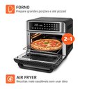 Ver imagem 4 de Fritadeira Air Fryer Mondial Forno Oven Digital 25L 127V Preto/Inox 2000W - Afo-25L-Bi