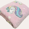 Cobertor Manta Solteiro Infantil Brilha no Escuro 2m X 1,80m - Pink - Unicórnio - 6