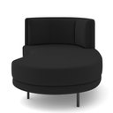 Ver imagem 4 de Sofá Chaise Longue Sala de Estar Living Lucca Direito D02 Veludo Preto C-300 - Lyam Decor