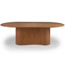 Ver imagem 2 de Mesa de Jantar 8 Lugares Oval Base Orgânica 220cm Álbero B05 Canela Tauari - Lyam Decor
