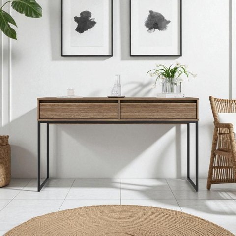 Aparador Metalic Pés em Metal Estilo Industrial Sala Estar Affara