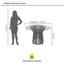 Ver imagem 4 de Conjunto Sala de Jantar Mesa Redonda Tampo de Vidro Valência 120cm com 6 Cadeiras Barcelona