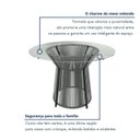 Ver imagem 5 de Conjunto Sala de Jantar Mesa Redonda Tampo de Vidro Valência 120cm com 6 Cadeiras Barcelona