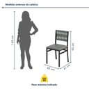 Ver imagem 3 de Conjunto Sala de Jantar Mesa Redonda Tampo de Vidro Valência 120cm com 6 Cadeiras Barcelona
