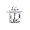 Ver imagem 1 de Rechaud Redondo Brinox Savoy 8 Litros 33 X 43 Cm Aço Inox