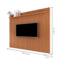 Ver imagem 2 de Painel para TV Painel Ripado Venus 180x220 Nature 60 Polegadas 185,5cm MDP Nature Germai Móveis