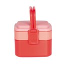 Ver imagem 7 de Pote Marmita 2 Andares Quadrado com Alça - Vermelho