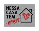 Ver imagem 1 de Tapete Capacho Nessa Casa Tem Amor