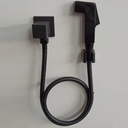 Ver imagem 1 de Ducha Higiênica Completa Quadrado Preto Fosco Black Edition