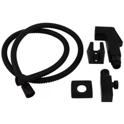 Ducha Higiênica Completa Quadrado Preto Fosco Black Edition - 3