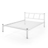 Cama Casal Bruna 100% de Aço Estilo Industrial - Branco - 4