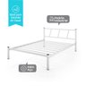 Cama Casal Bruna 100% de Aço Estilo Industrial - Branco - 3