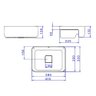 Cuba Semiencaixe Retangular 40cm Deca Branco L.63040.17 - 4