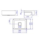 Ver imagem 4 de Cuba Semiencaixe Retangular 40cm Deca Branco L.63040.17